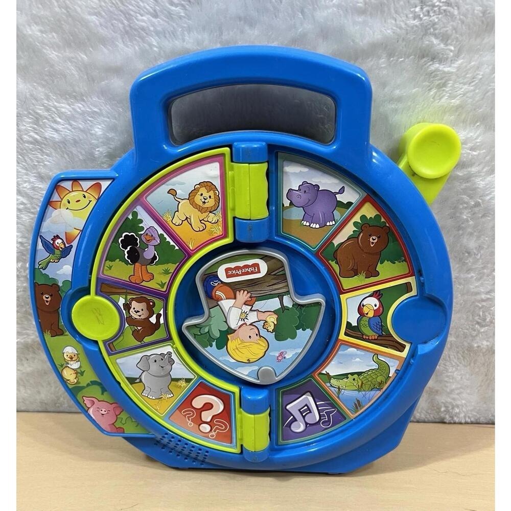 See n Say Animals & Sounds 2015 Blue Fisher Price DVP80 TESTED WORKS